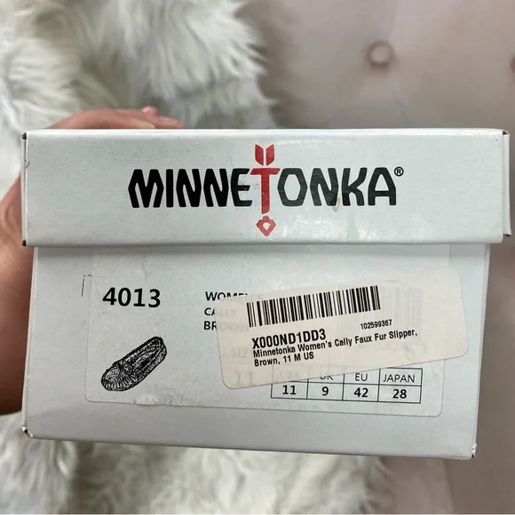 NEW IN BOX Minnetonka Cally Brown Suede Leather Moccasins size 11 - Picture 5 of 5